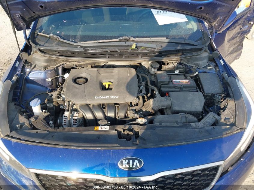 2018 Kia Forte Lx VIN: 3KPFK4A78JE258637 Lot: 39402769