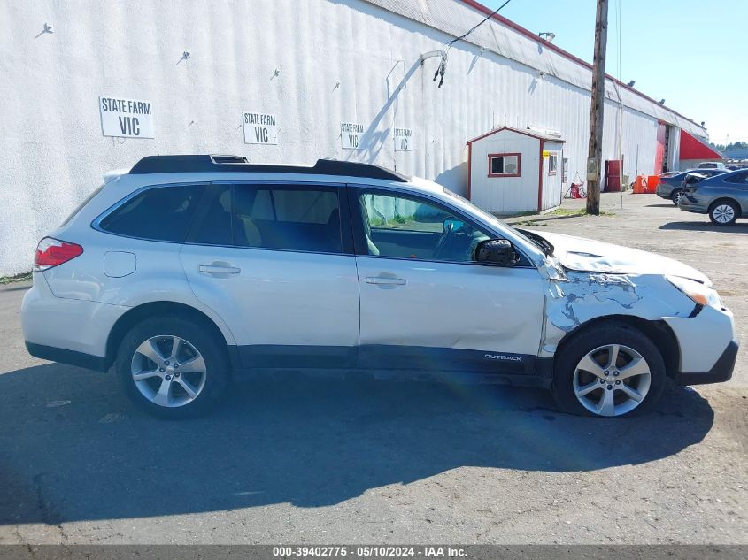 2013 Subaru Outback 2.5I Limited VIN: 4S4BRCKC7D3287165 Lot: 39402775