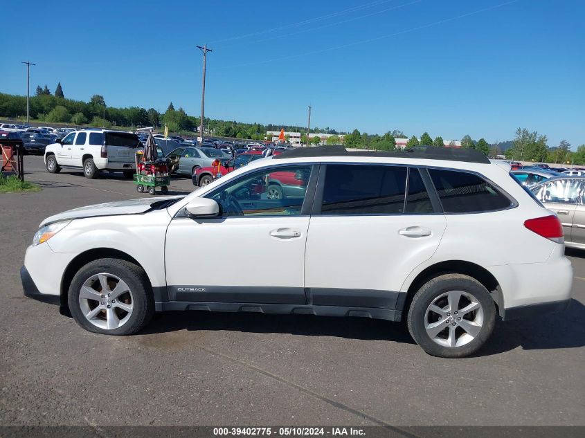 2013 Subaru Outback 2.5I Limited VIN: 4S4BRCKC7D3287165 Lot: 39402775