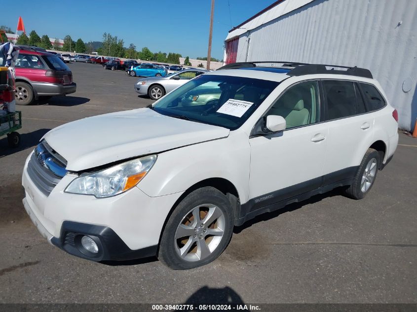 2013 Subaru Outback 2.5I Limited VIN: 4S4BRCKC7D3287165 Lot: 39402775