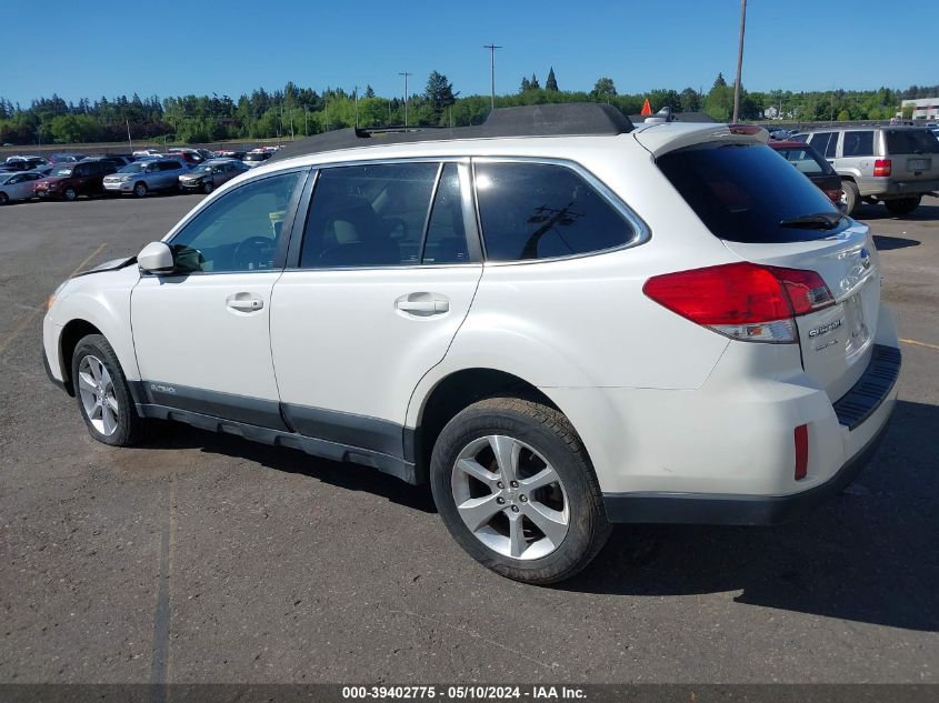 2013 Subaru Outback 2.5I Limited VIN: 4S4BRCKC7D3287165 Lot: 39402775