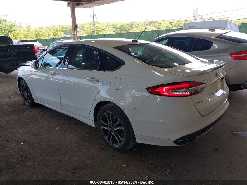 2017 FORD FUSION SE - 3FA6P0T97HR303780