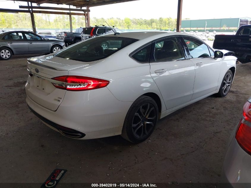 2017 FORD FUSION SE - 3FA6P0T97HR303780