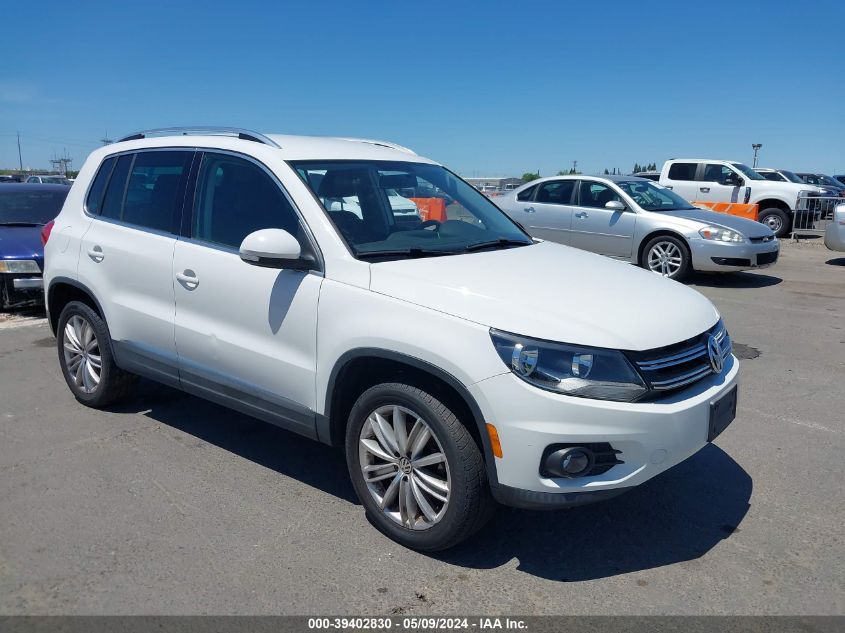 2013 Volkswagen Tiguan Se VIN: WVGBV3AX1DW602864 Lot: 39402830