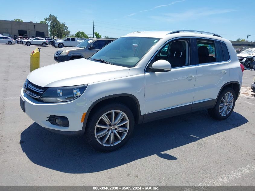 2013 Volkswagen Tiguan Se VIN: WVGBV3AX1DW602864 Lot: 39402830