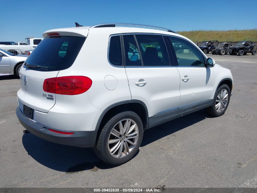 2013 Volkswagen Tiguan Se VIN: WVGBV3AX1DW602864 Lot: 39402830