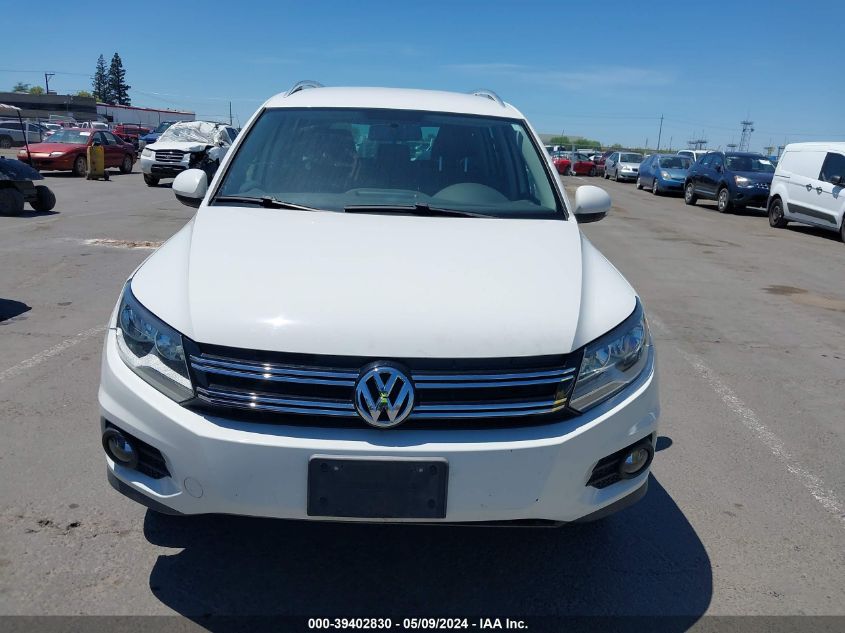 2013 Volkswagen Tiguan Se VIN: WVGBV3AX1DW602864 Lot: 39402830