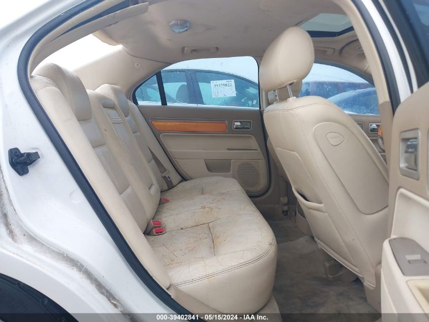 2007 Lincoln Mkz VIN: 3LNHM26T47R640271 Lot: 39402841