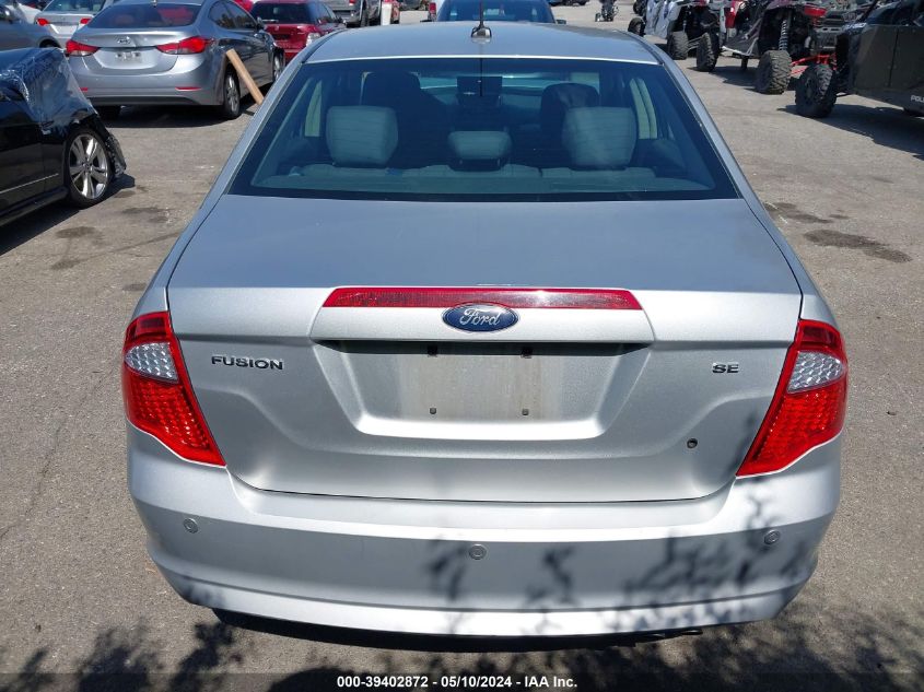 2012 Ford Fusion Se VIN: 3FAHP0HA1CR125241 Lot: 39402872