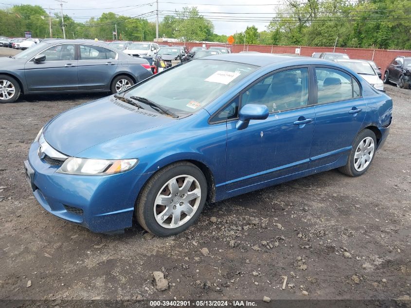 2010 Honda Civic Lx VIN: 2HGFA1F55AH305704 Lot: 39402901