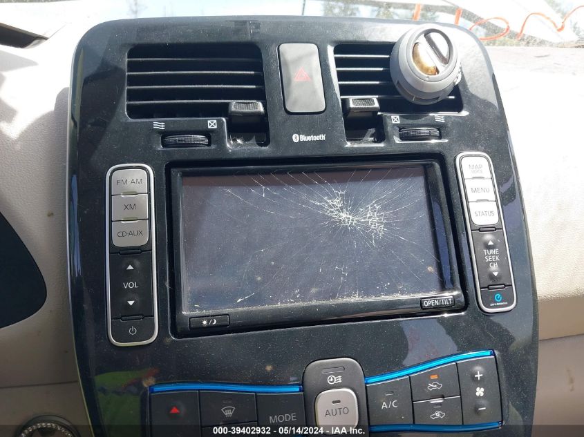 2011 Nissan Leaf Sl VIN: JN1AZ0CP7BT008491 Lot: 39402932