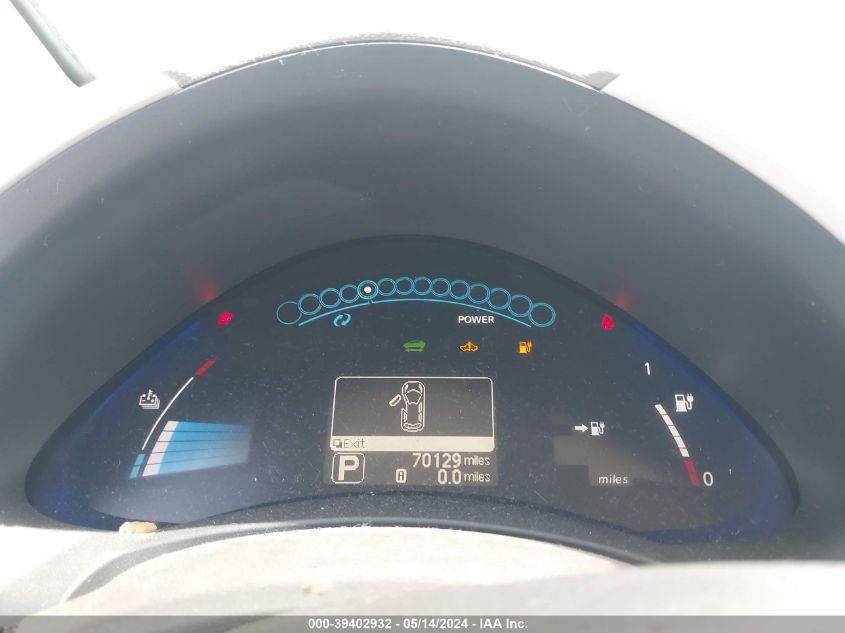 2011 Nissan Leaf Sl VIN: JN1AZ0CP7BT008491 Lot: 39402932