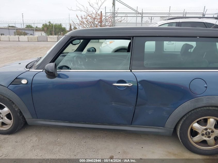 2009 Mini Cooper Clubman VIN: WMWML33559TX36488 Lot: 39402946