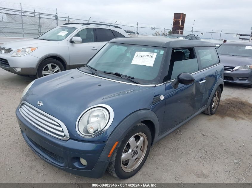 2009 Mini Cooper Clubman VIN: WMWML33559TX36488 Lot: 39402946