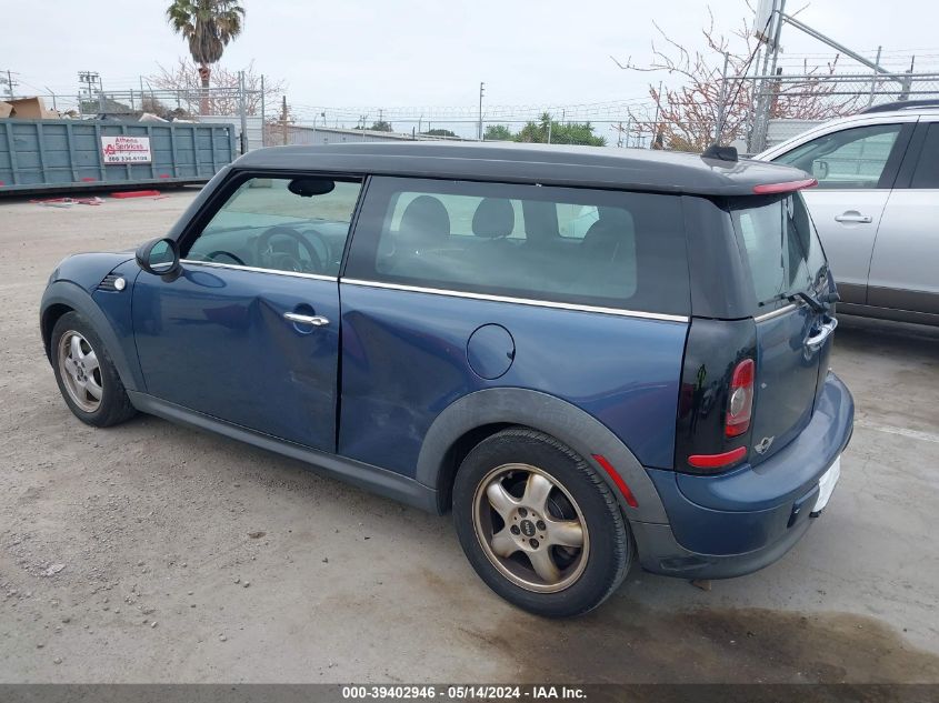 2009 Mini Cooper Clubman VIN: WMWML33559TX36488 Lot: 39402946