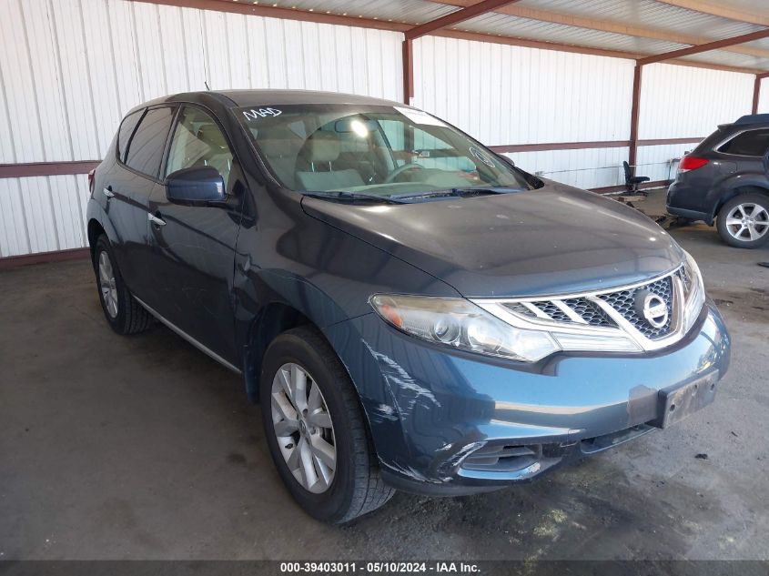 2012 Nissan Murano S VIN: JN8AZ1MU7CW112345 Lot: 39403011