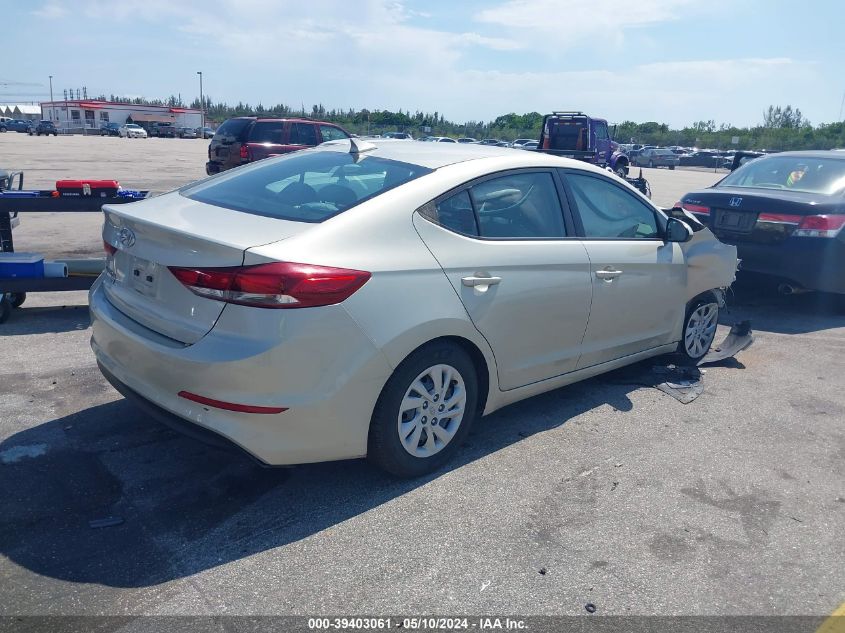 VIN 5NPD74LFXHH064209 2017 HYUNDAI ELANTRA SE