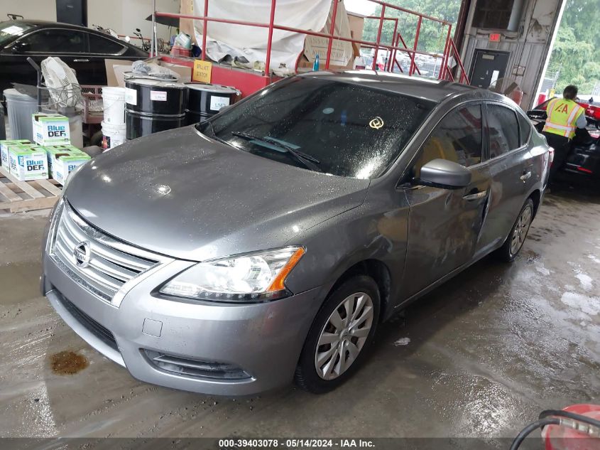 2015 Nissan Sentra Sv VIN: 3N1AB7AP2FL662647 Lot: 39403078