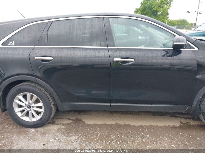 2019 Kia Sorento 2.4L L VIN: 5XYPG4A32KG575286 Lot: 39403086