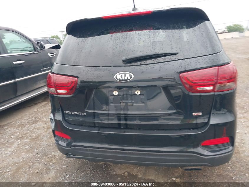 2019 Kia Sorento 2.4L L VIN: 5XYPG4A32KG575286 Lot: 39403086