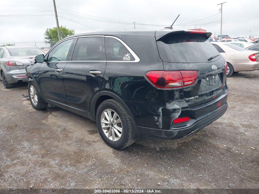 2019 Kia Sorento 2.4L L VIN: 5XYPG4A32KG575286 Lot: 39403086