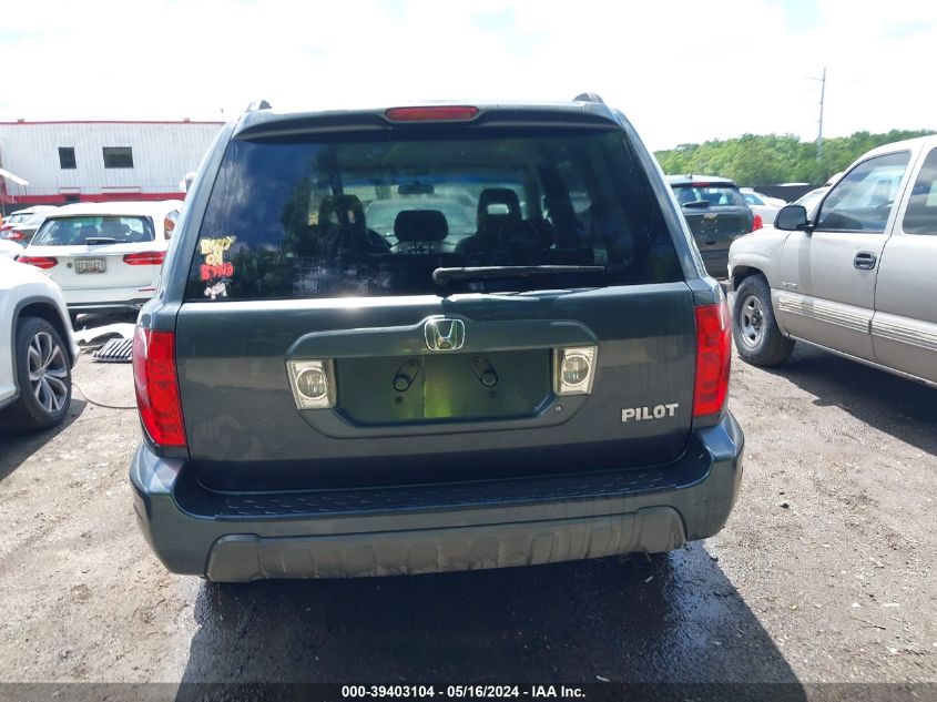 2004 Honda Pilot Ex-L VIN: 2HKYF18564H591192 Lot: 39403104