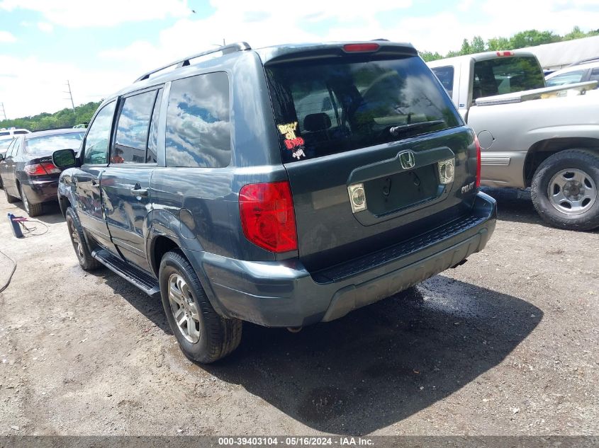 2004 Honda Pilot Ex-L VIN: 2HKYF18564H591192 Lot: 39403104