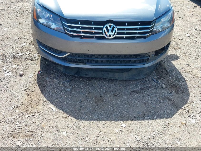 2013 Volkswagen Passat 2.0L Tdi Se VIN: 1VWBN7A3XDC122426 Lot: 39403107