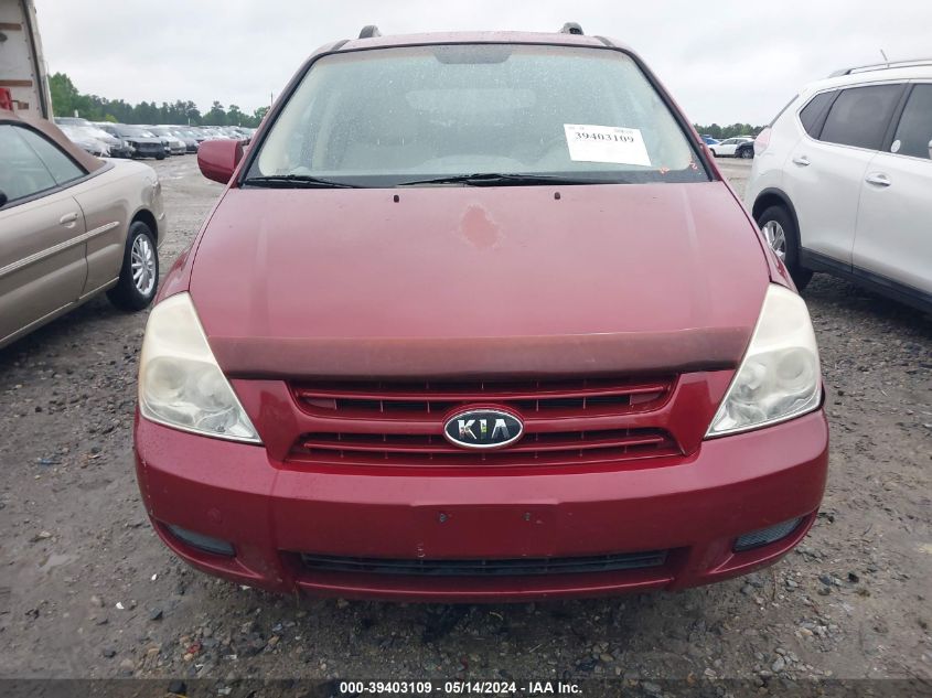 2008 Kia Sedona Lx VIN: KNDMB233X86231641 Lot: 39403109