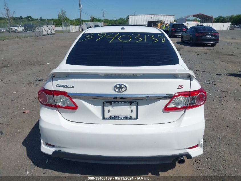 2013 Toyota Corolla S VIN: 2T1BU4EE0DC111409 Lot: 39403139