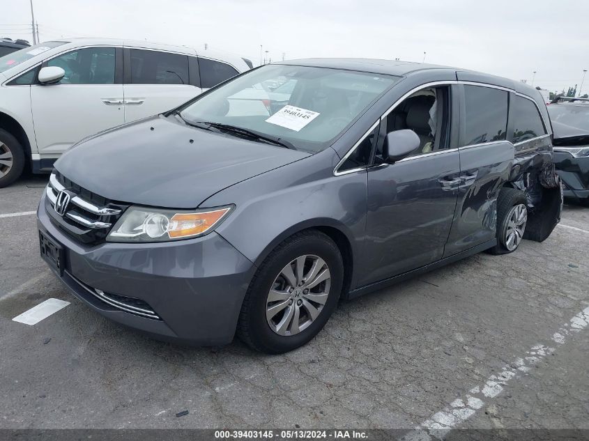 2016 Honda Odyssey Ex-L VIN: 5FNRL5H66GB099620 Lot: 39403145