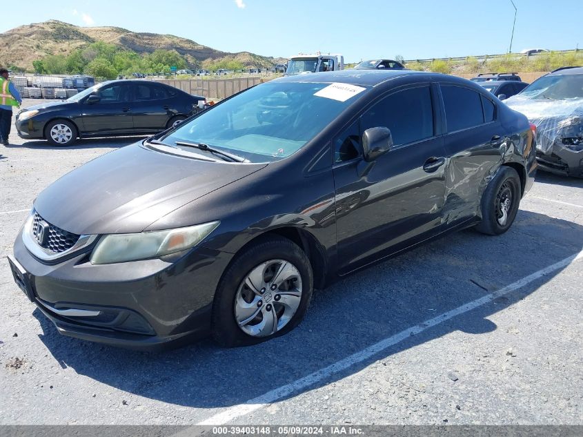 2013 Honda Civic Lx VIN: 19XFB2F59DE228000 Lot: 39403148