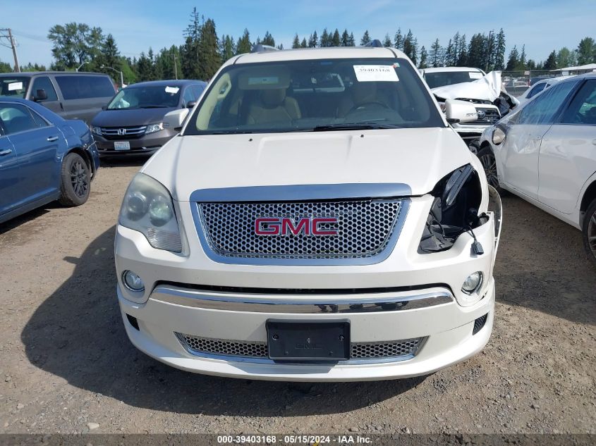 2012 GMC Acadia Denali VIN: 1GKKRTED3CJ134645 Lot: 39403168