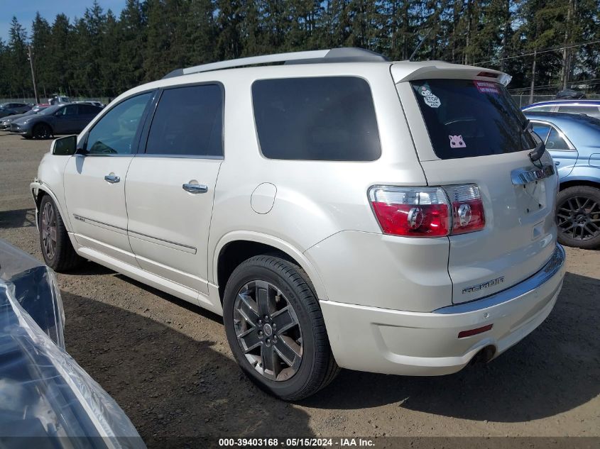 2012 GMC Acadia Denali VIN: 1GKKRTED3CJ134645 Lot: 39403168