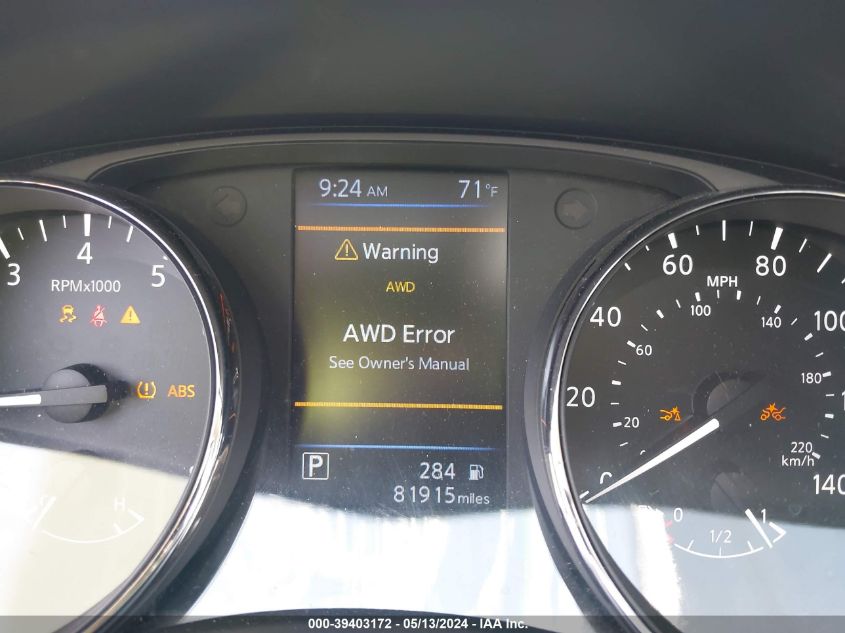 2019 Nissan Rogue Sv VIN: 5N1AT2MV3KC771580 Lot: 39403172