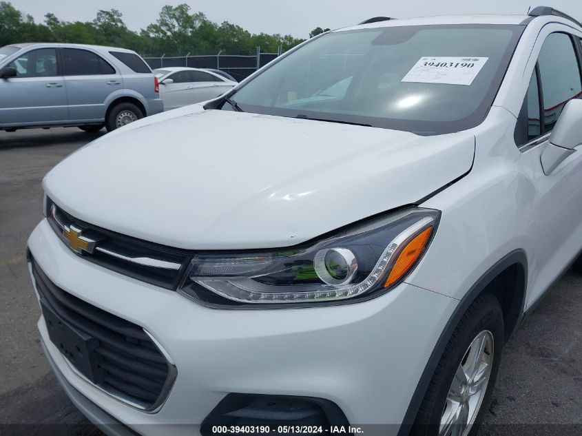 2018 Chevrolet Trax Lt VIN: 3GNCJPSB4JL148682 Lot: 39403190