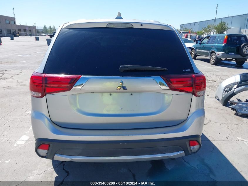 2018 Mitsubishi Outlander Es VIN: JA4AZ3A31JZ058288 Lot: 39403200