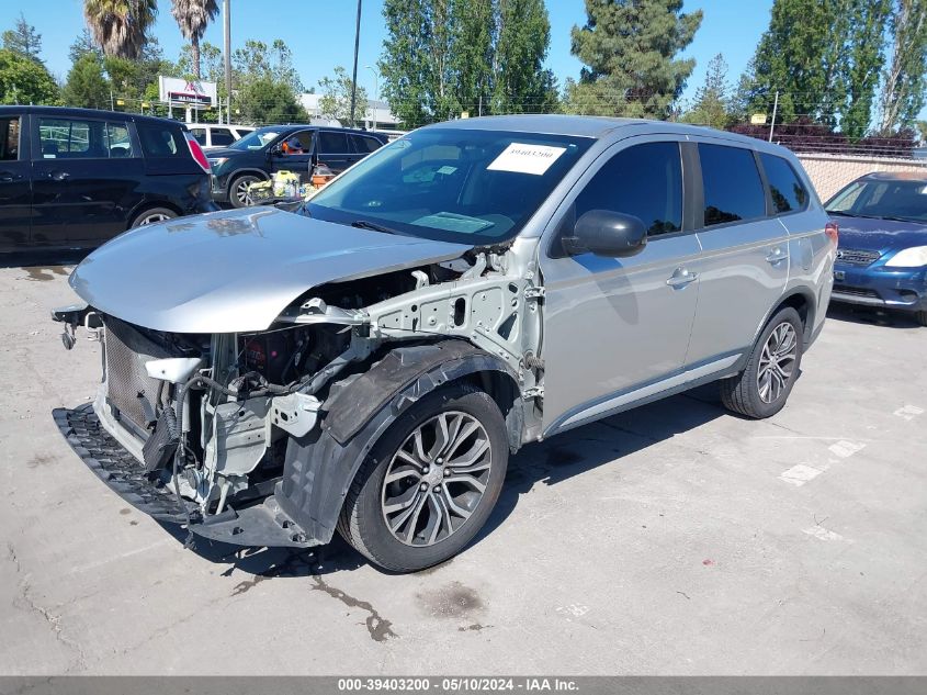 2018 Mitsubishi Outlander Es VIN: JA4AZ3A31JZ058288 Lot: 39403200