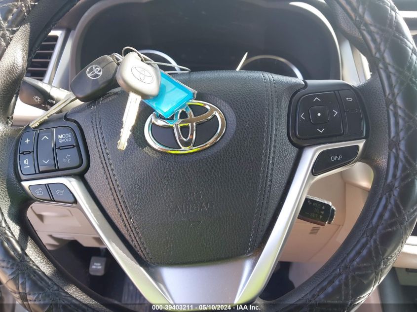 2016 Toyota Highlander Le V6 VIN: 5TDZKRFH1GS150726 Lot: 39403211