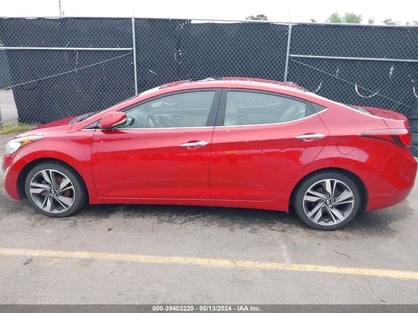 2014 Hyundai Elantra Limited VIN: KMHDH4AE5EU133487 Lot: 39403220