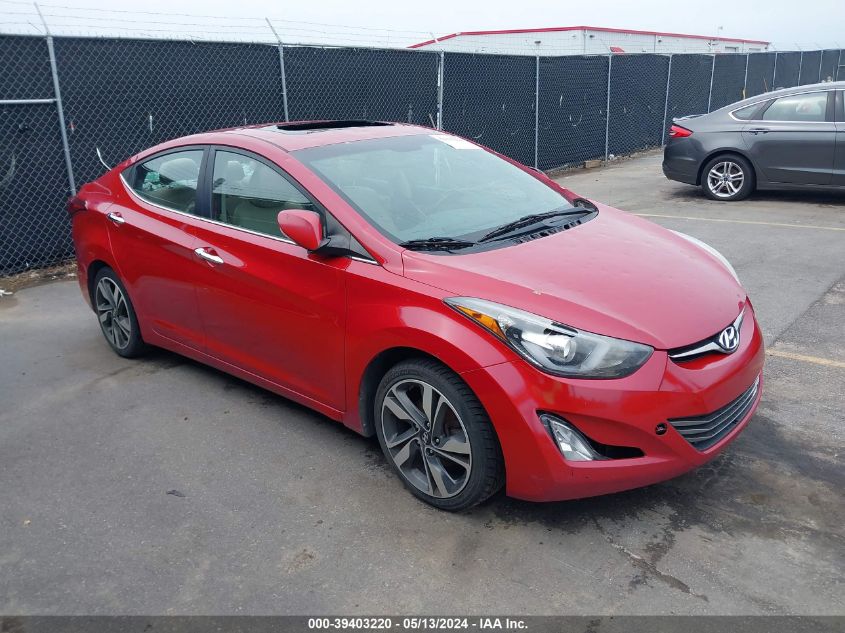 2014 Hyundai Elantra Limited VIN: KMHDH4AE5EU133487 Lot: 39403220