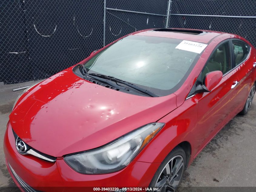 2014 Hyundai Elantra Limited VIN: KMHDH4AE5EU133487 Lot: 39403220