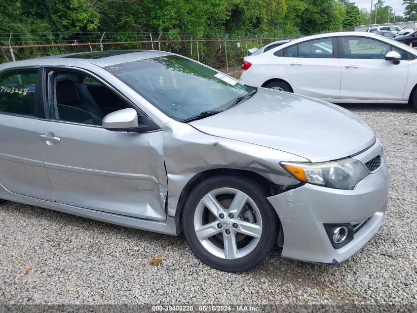 2013 Toyota Camry Se VIN: 4T1BF1FK5DU296262 Lot: 39403228