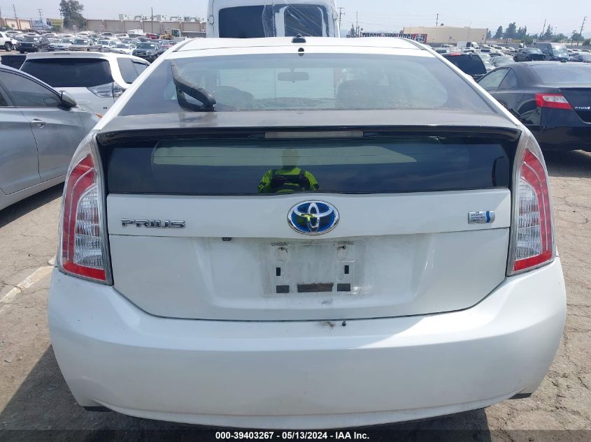 2013 Toyota Prius Three VIN: JTDKN3DU0D1697100 Lot: 39403267