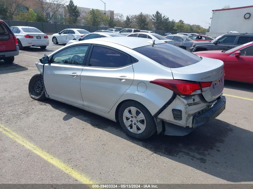 2016 Hyundai Elantra Se VIN: KMHDH4AEXGU483698 Lot: 39403324