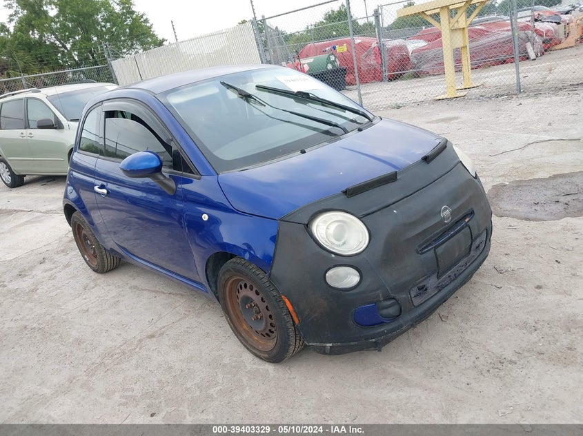 2013 Fiat 500 Pop VIN: 3C3CFFARODT743072 Lot: 39403329