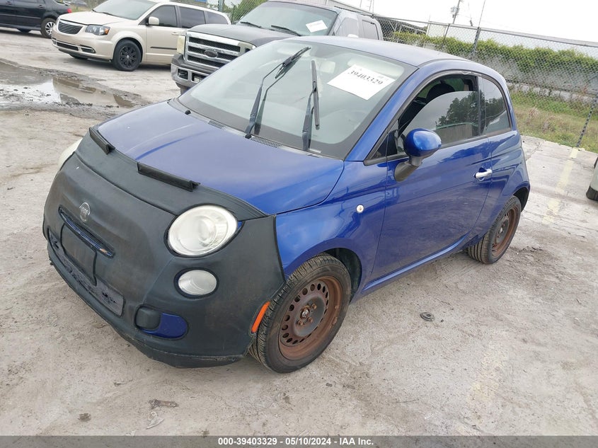 2013 Fiat 500 Pop VIN: 3C3CFFARODT743072 Lot: 39403329