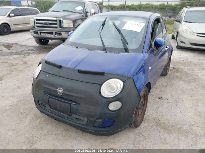 2013 Fiat 500 Pop VIN: 3C3CFFARODT743072 Lot: 39403329