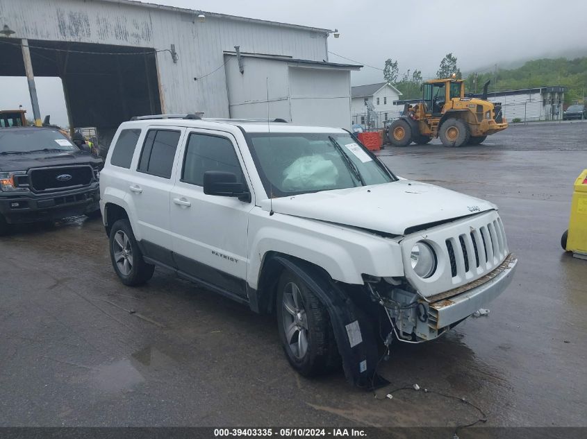 2017 Jeep Patriot High Altitude 4X4 VIN: 1C4NJRFB8HD205702 Lot: 39403335