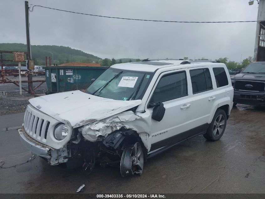 2017 Jeep Patriot High Altitude 4X4 VIN: 1C4NJRFB8HD205702 Lot: 39403335